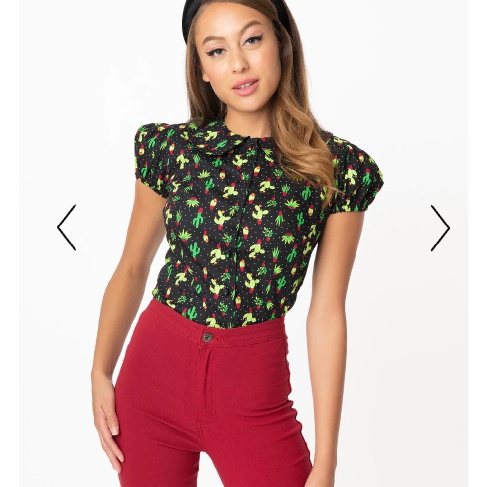 Unique Vintage Magnolia Park Cactus blouse